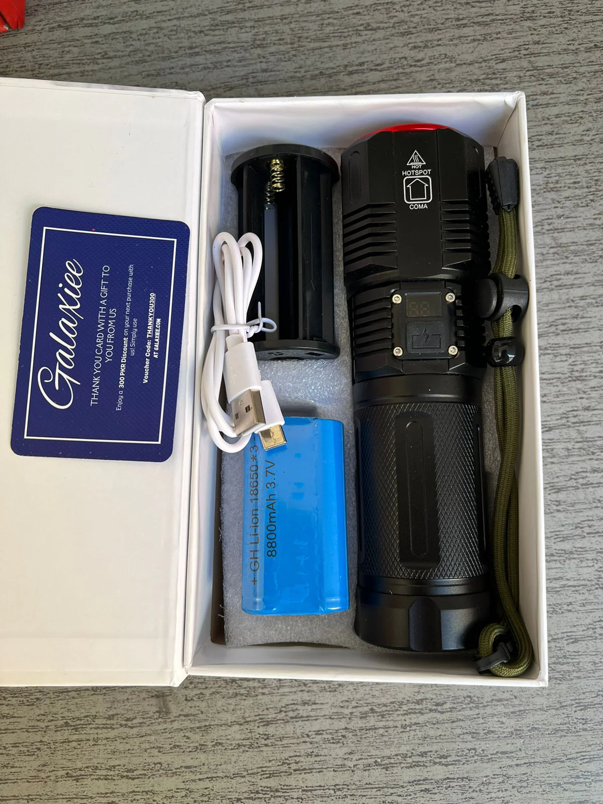 Heavy Duty DIGITAL FLASH LIGHT (TORCH ) Lot Imported - Image 3