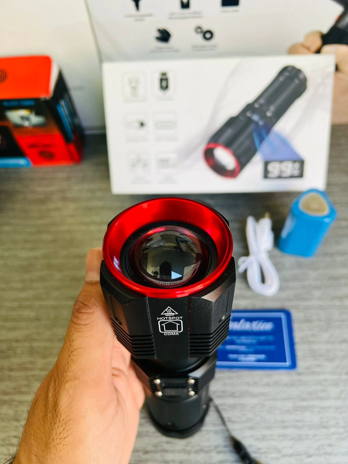 Heavy Duty DIGITAL FLASH LIGHT (TORCH ) Lot Imported - Image 5