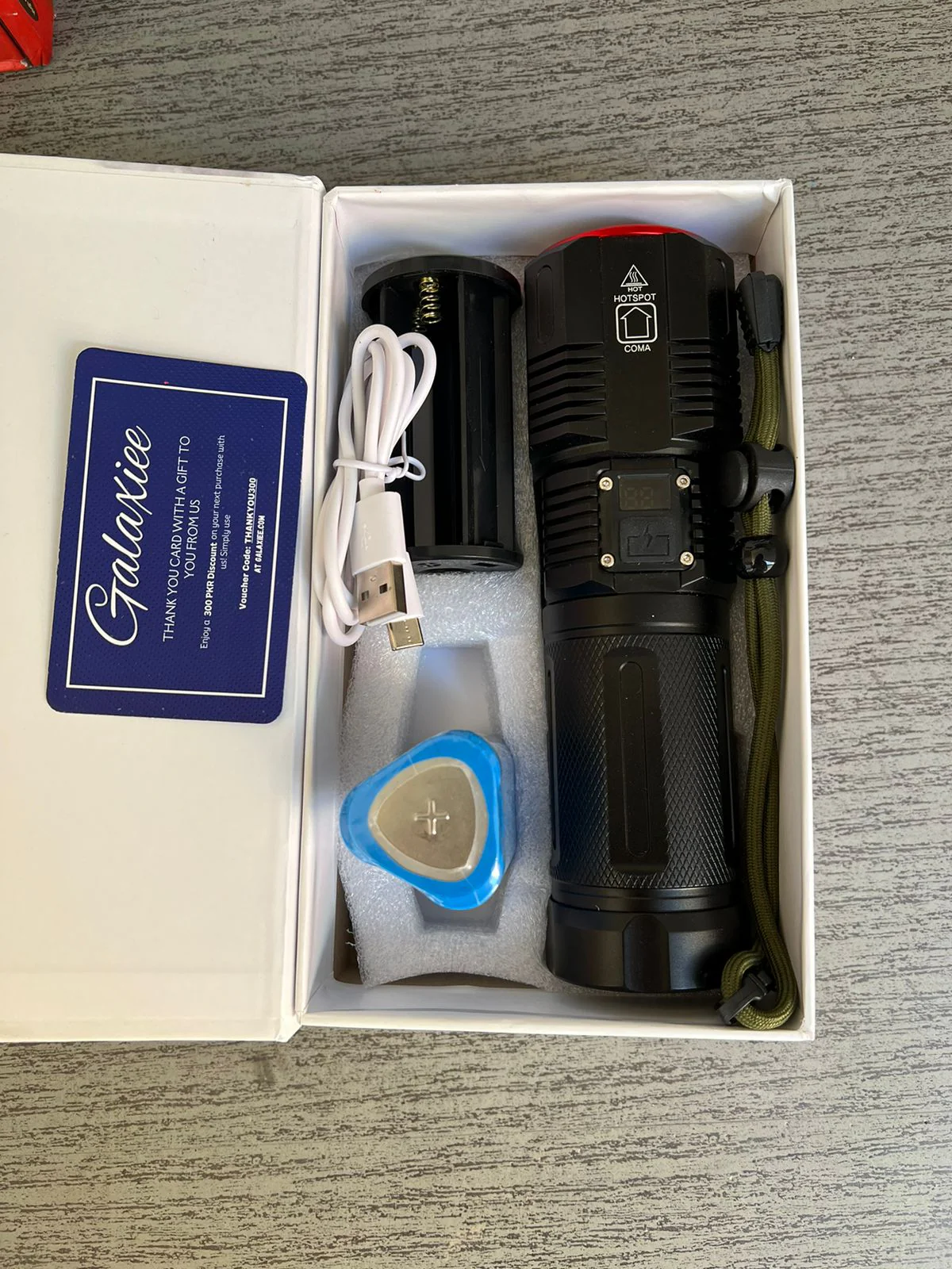 Heavy Duty DIGITAL FLASH LIGHT (TORCH ) Lot Imported - Image 6